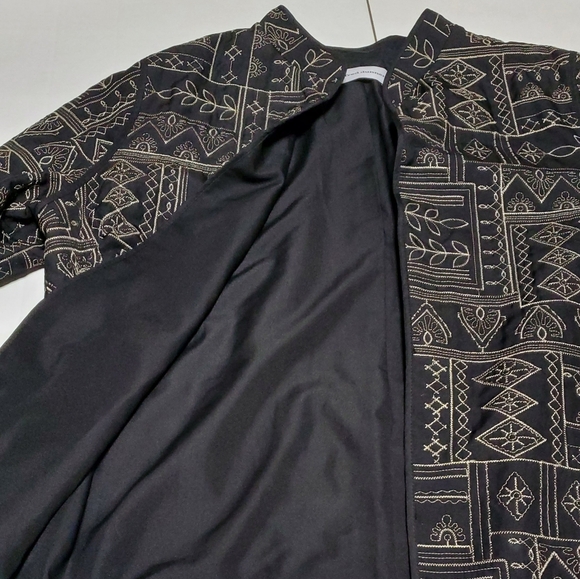 Black Jacquard Blazer open front. Brand Alfred dunner - Picture 8 of 11